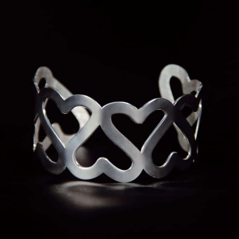 Bracelete Coração Infinito Prata