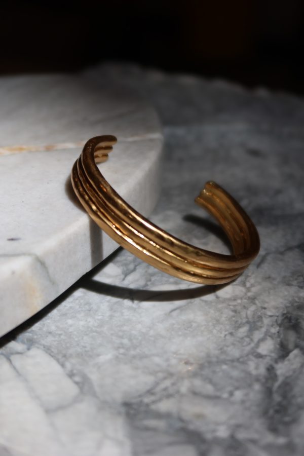 Bracelete 3 Aros Ouro