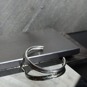 Bracelete 2 Aros Prata