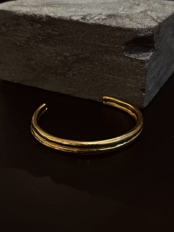 Bracelete 2 Aros Ouro