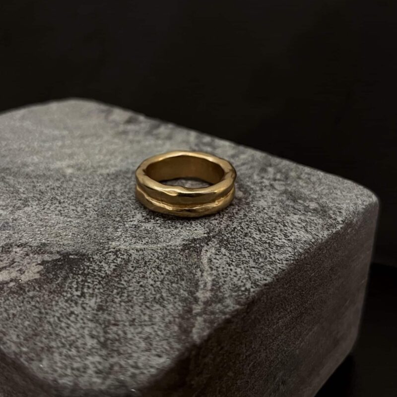 Anel 2 Aros Ouro