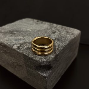 Anel 3 Aros Ouro