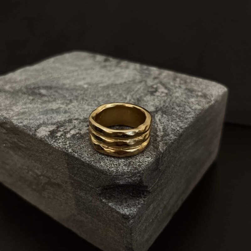 Anel 3 Aros Ouro