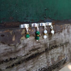 Piercing 1 Pedra MB Malaquita