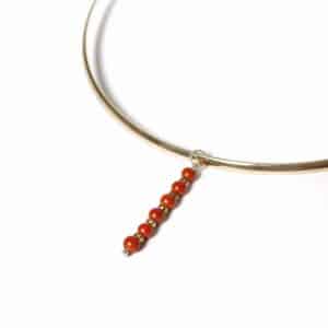 Pingente Curto MB Jaspe Vermelho