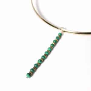 Pingente Longo MB Malaquita