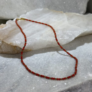 Colar Coral com Hematita