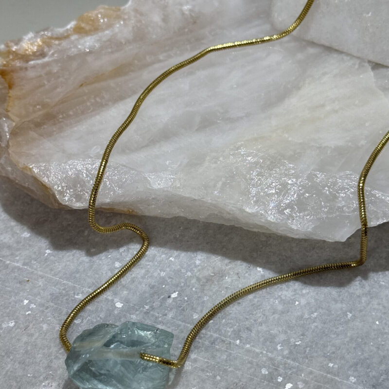 Colar Longo Cristal Bruto